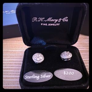 Diamond stud earrings